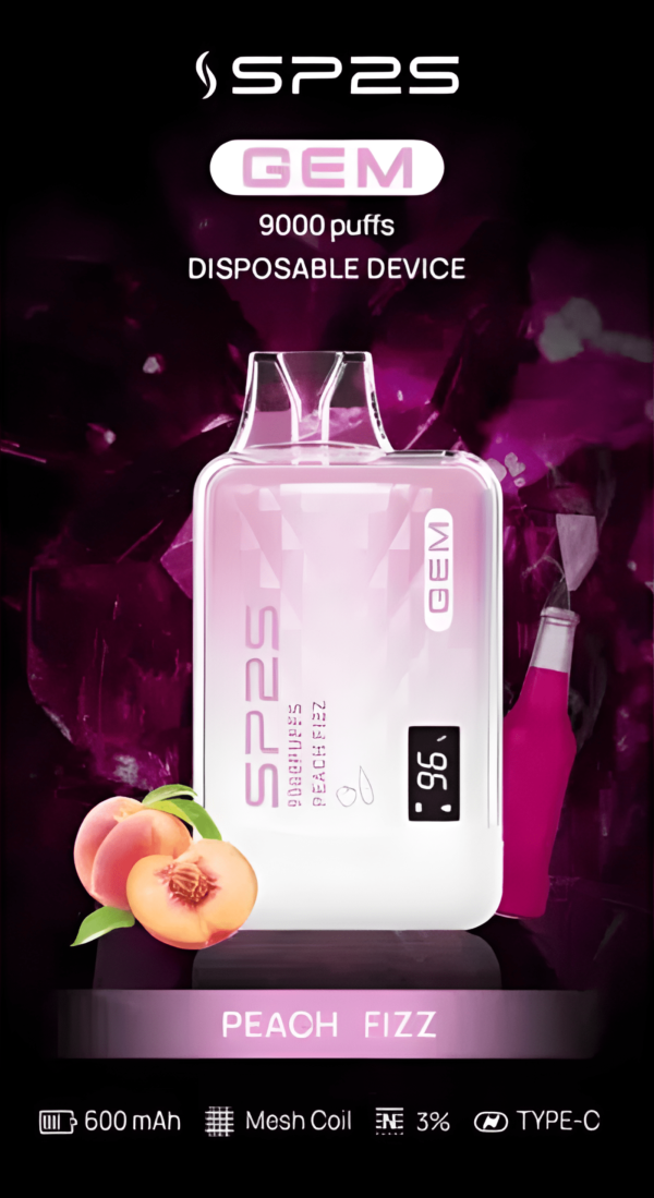 全新上市智能顯示屏 SP2S 9000 PUFFS 思博睿一次性拋棄式電子煙