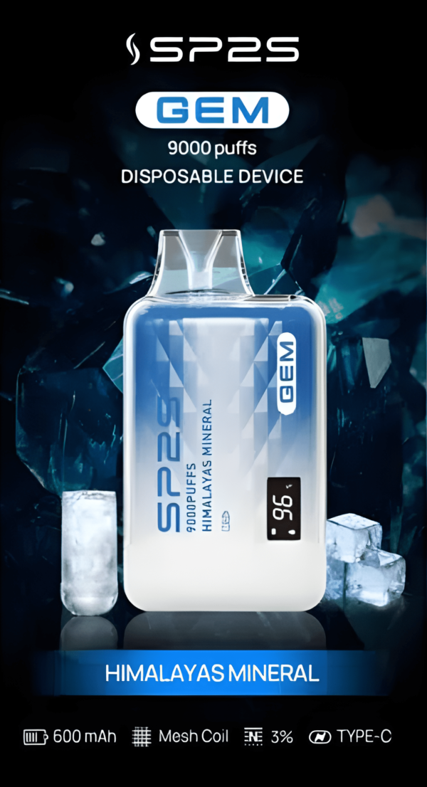 全新上市智能顯示屏 SP2S 9000 PUFFS 思博睿一次性拋棄式電子煙