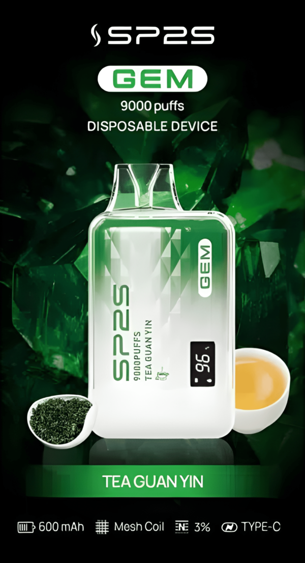 全新上市智能顯示屏 SP2S 9000 PUFFS 思博睿一次性拋棄式電子煙