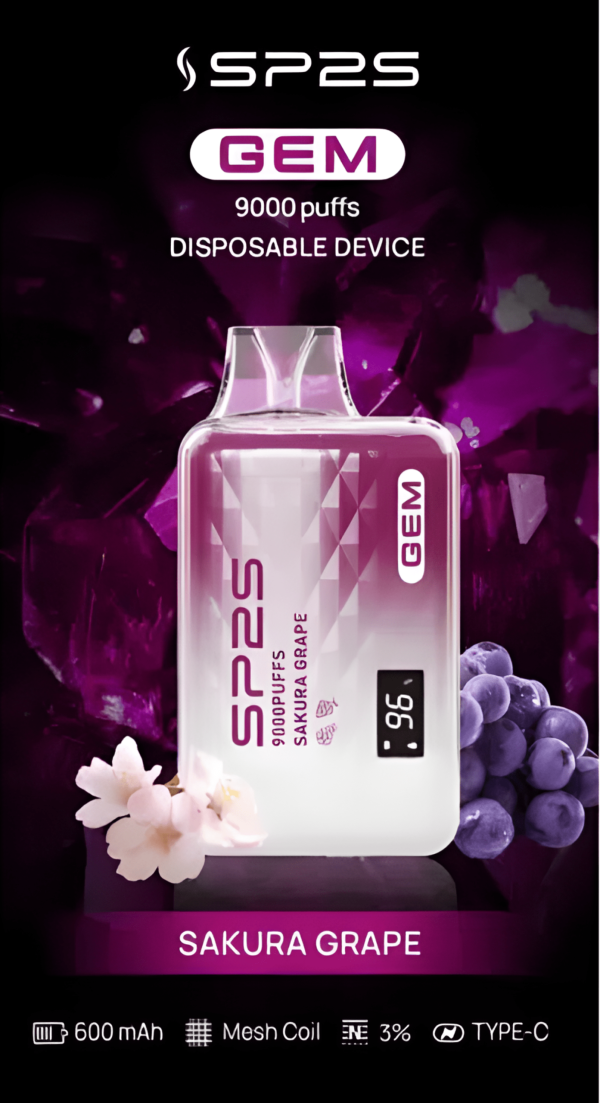 全新上市智能顯示屏 SP2S 9000 PUFFS 思博睿一次性拋棄式電子煙