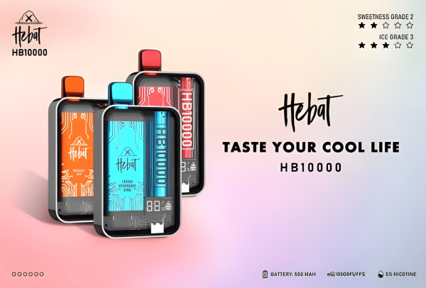 喜貝一次性電子煙/Hebat 10000 puffs 超大容量/拋棄式電子菸/超長續航/台灣電子煙批發 711到付
