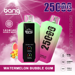 Bang 25000 Puffs 超大屏幕 擁有 30ml超大容量可充電拋棄式電子煙