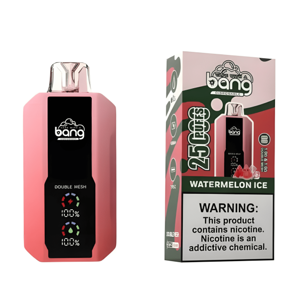 Bang 25000 Puffs 超大屏幕 擁有 30ml超大容量可充電拋棄式電子煙