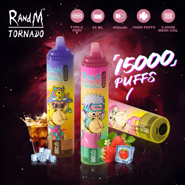 拋棄式電子煙 FUMOT RandM 15000 Puffs 智能顯示與 41 種口味選擇 歐美爆款