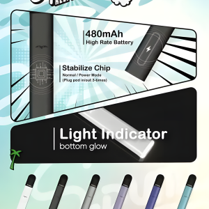 SPUMY主機/新冰熊五代煙桿/思邦迷霧化桿/480mAh Type-C 快充/通用4代5代煙彈/台灣現貨