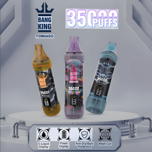 Bang King 35000 Puffs 3% 尼古丁 Type-C 快充 大容量拋棄式電子煙 歐美爆款
