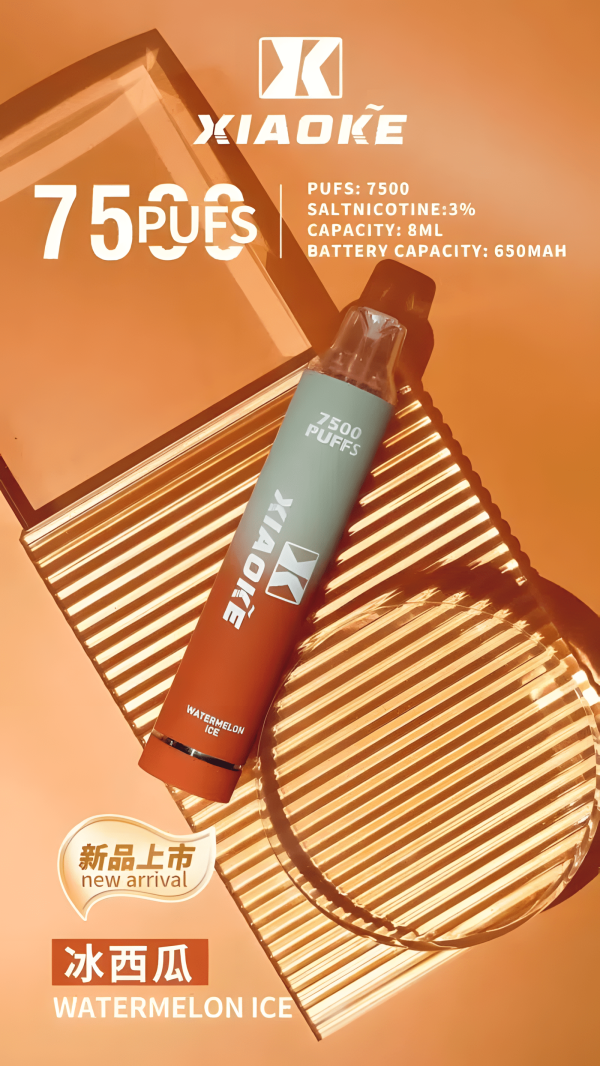 xiaoke 7500 puffs 梟客一次性電子煙 3% 尼古丁 大容量拋棄式煙桿