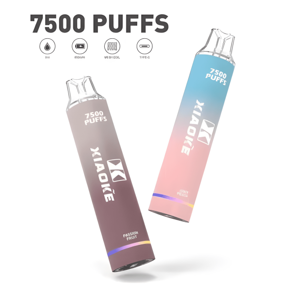 xiaoke 7500 puffs 梟客一次性電子煙 3% 尼古丁 大容量拋棄式煙桿