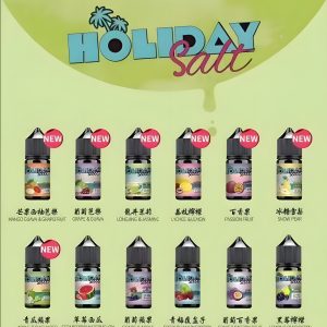 假日鹽煙油 Holiday Salt E-juice：35MG Nic Salt 高濃度，台灣熱銷順暢擊喉感推薦