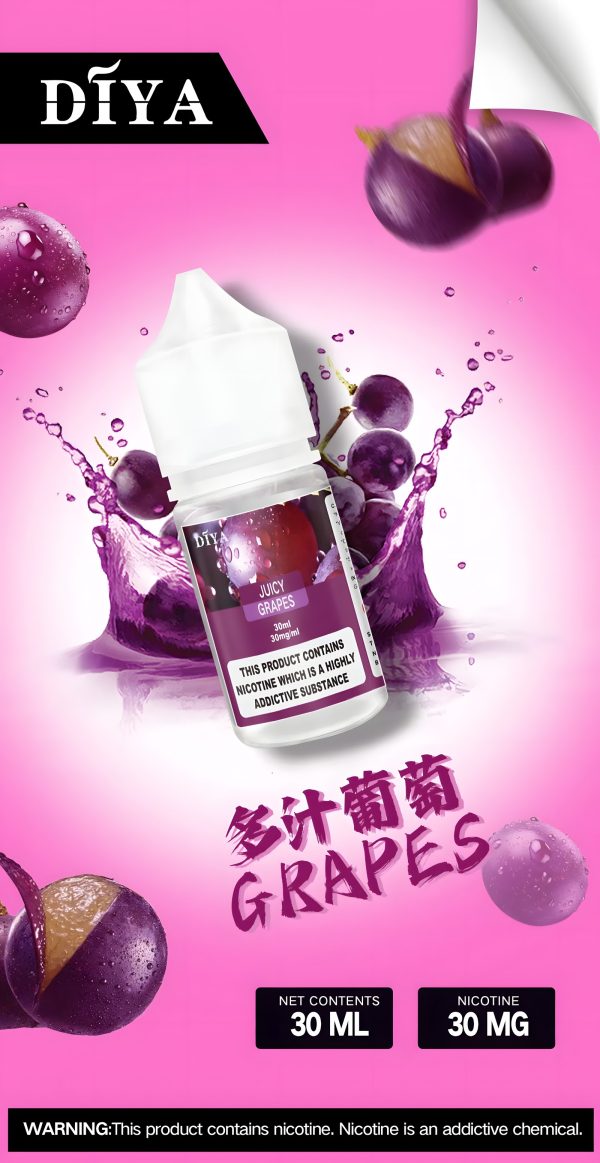 Diya 叮啞小煙油：0mg 到 50mg 三種濃度選擇，鹽式尼古丁順暢不卡喉！