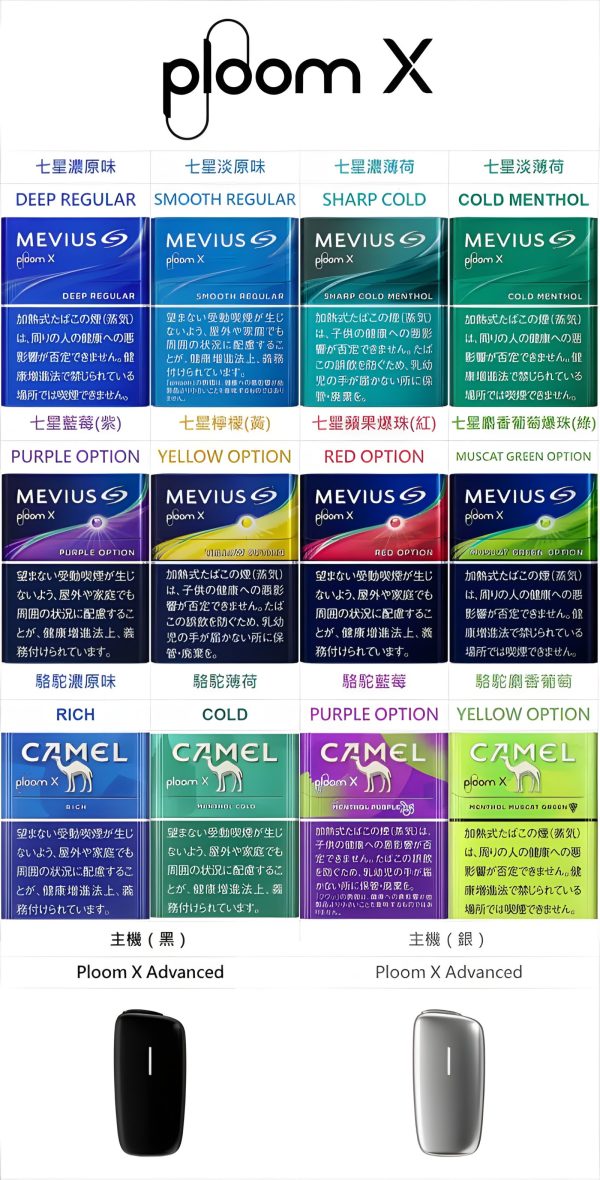 Camel 駱駝加熱煙彈：Ploom X 專用！七星旗下經典原味、濃醇混合風味，支援 711 取貨付款