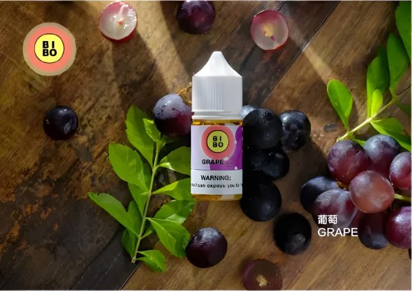BIBO 經典小煙油：台灣製造 30ml/0mg 無尼古丁！葡萄冰沙、白桃氣泡水熱銷口味 台灣現貨 711到付
