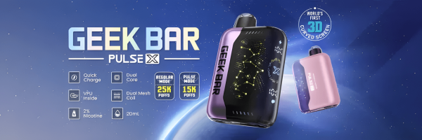 GEEK BAR Pulse X 25000 Puffs 一次性電子煙 拋棄式霧化棒 5% 尼古丁 美歐爆款