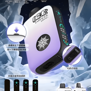 ICE FREEZE 10000 PUFFS 拋棄式電子煙 20ml 超大容量 四檔涼度調節 現貨