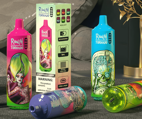 Randm 9000 Puffs 龍捲風拋棄式電子煙 18ml 超長續航 一次性霧化棒 歐美爆款