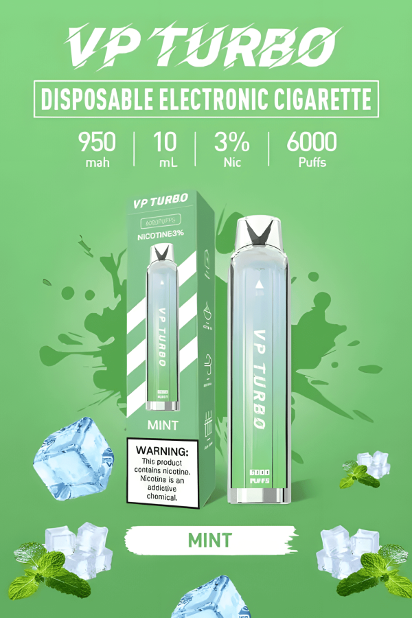 VP Turbo 6000 Puffs 長續航 拋棄式電子煙 一次性霧化桿