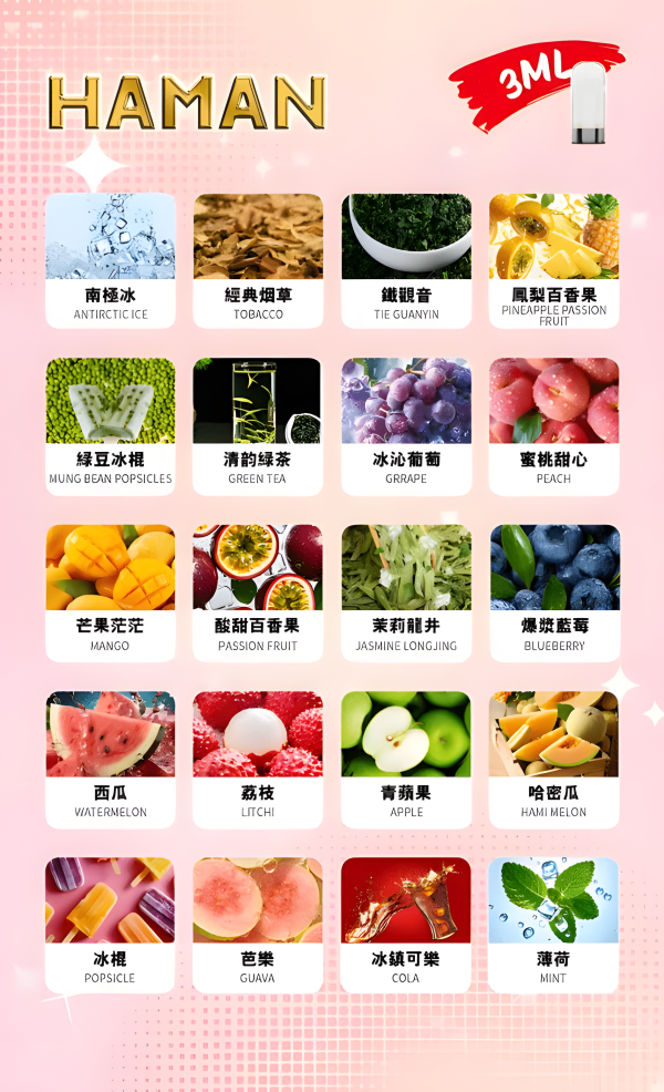 哈們煙彈 HAMAN霧化彈 通用Relx主機一代 高效霧化 台灣現貨