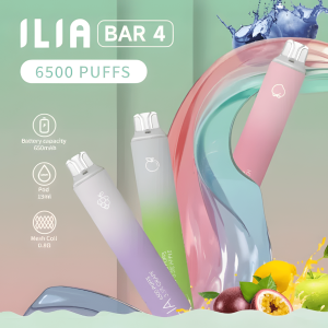 ILIA BAR4 6500 Puffs/一次性電子煙/拋棄式/哩啞4代/Type-C 快充/持久電量