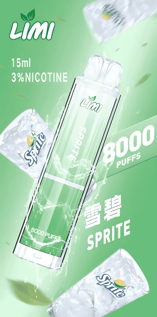 Limi 8000 Puffs 15ml 超長續航 拋棄式電子煙  台灣現貨 711到付