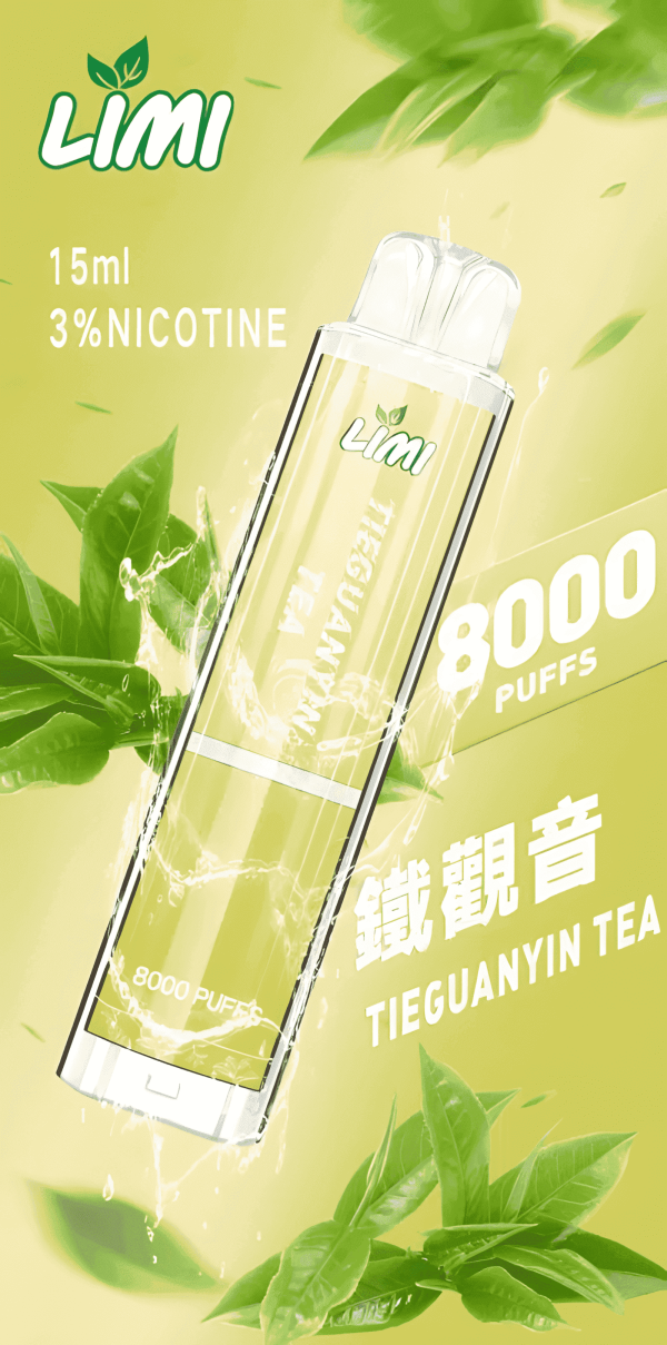 Limi 8000 Puffs 15ml 超長續航 拋棄式電子煙  台灣現貨 711到付