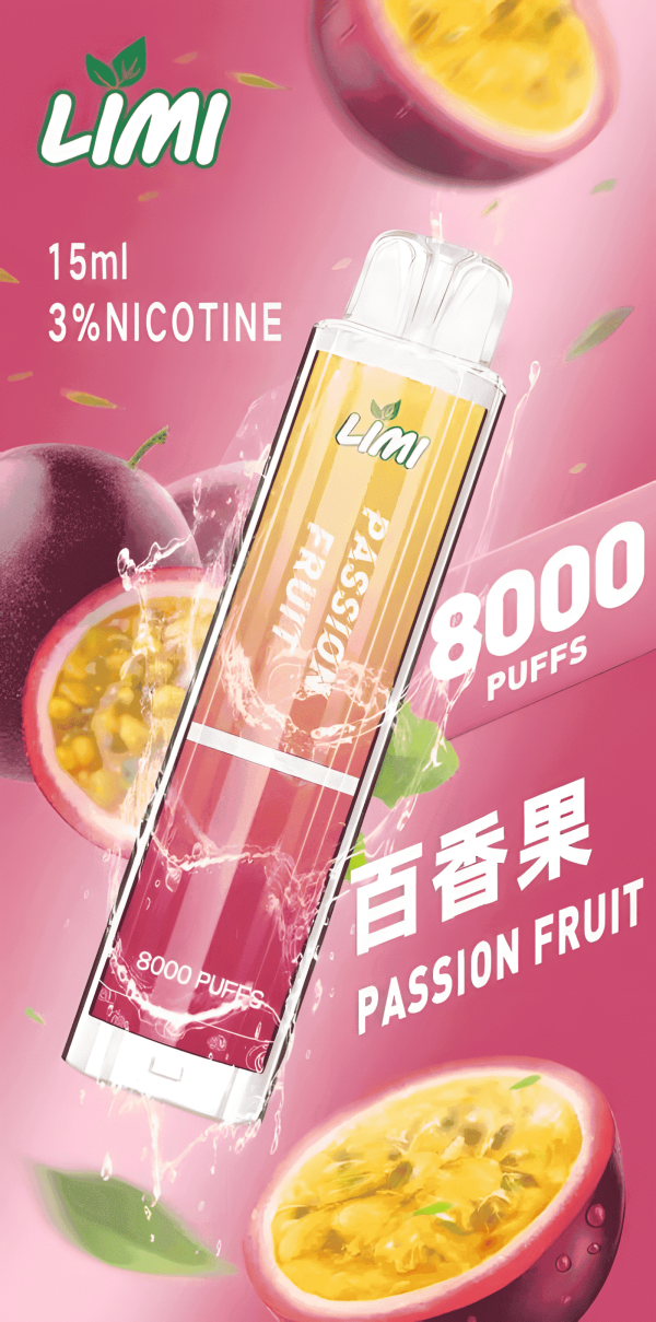 Limi 8000 Puffs 15ml 超長續航 拋棄式電子煙  台灣現貨 711到付