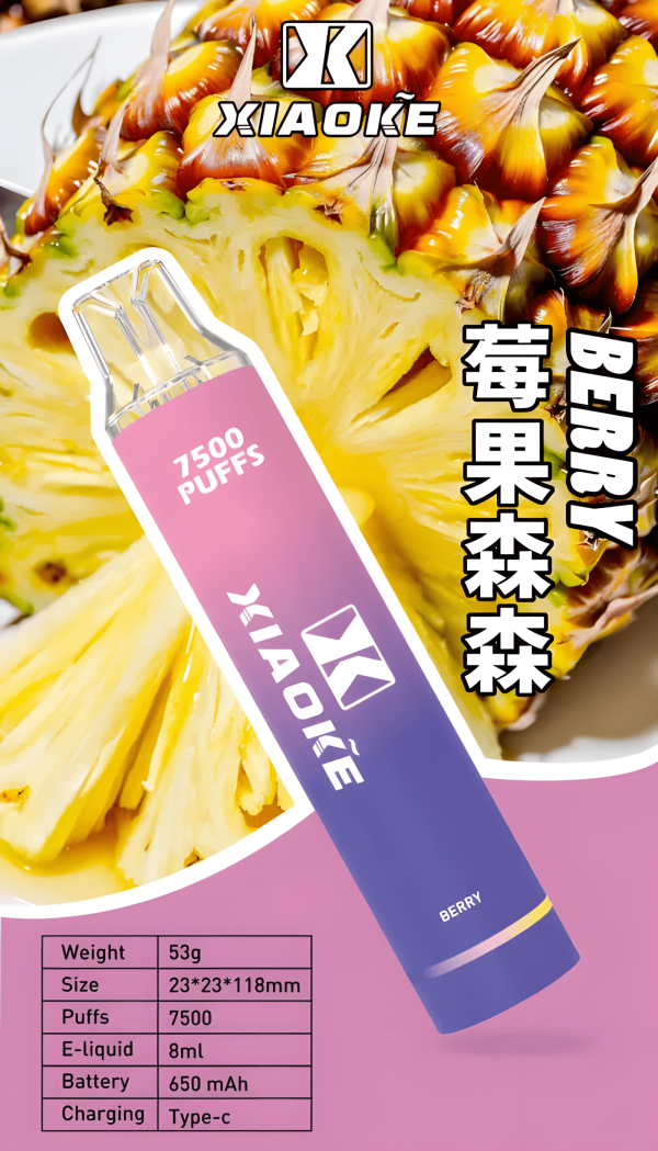 xiaoke 7500 puffs 梟客一次性電子煙 3% 尼古丁 大容量拋棄式煙桿