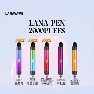 LANA PEN 2000口 一次性電子菸 拋棄式電子菸 輕巧迷人 方便攜帶  台灣電子煙批發