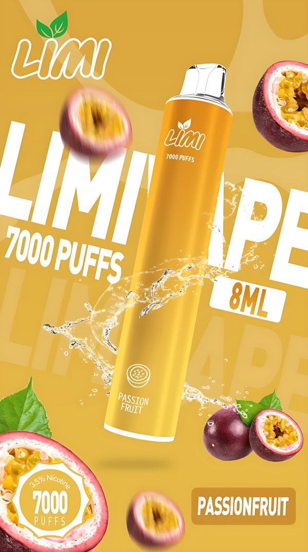 LIMI 7000 PUFFS 發光拋棄式電子煙 長續航 多口味 台灣一次性電子煙推薦