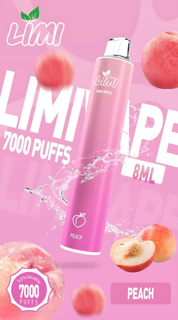LIMI 7000 PUFFS 發光拋棄式電子煙 長續航 多口味 台灣一次性電子煙推薦