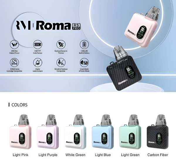 ROMA RS PRO 主機深度評測：1200mAh 長續航、30W 輸出與 OXVA XLIM 彈倉 台灣現貨 711到付