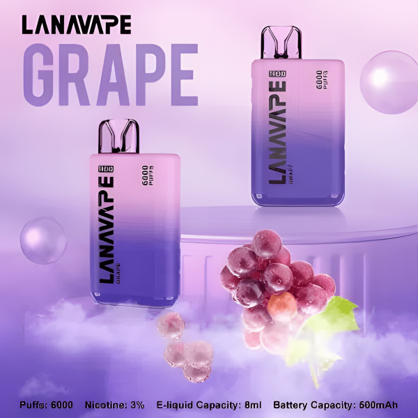 LANA Bar BC 6000口/拋棄式電子煙/長續航/一次性超涼款/711貨到付款
