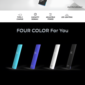 Fitpod Wind 氣流桿 380mAh Type-C、四檔電壓調節與頂底彩燈開關