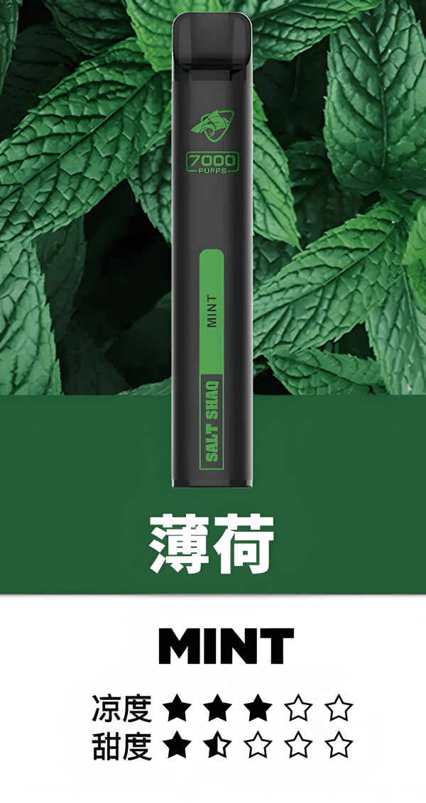 鯊克7000口 拋棄式電子煙 Salt Shaq 7000 3%尼古丁 Puffs一次性煙桿 經典回歸 正品保固